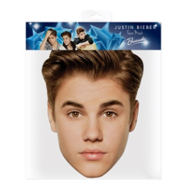 Lot de 6 Masques en carton Justin Bieber