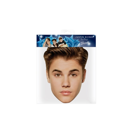 Lot de 6 Masques en carton Justin Bieber