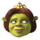 Masque en carton Paquet de 6 visages Shrek (Shrek, Fiona, Ane (x2), Bonhomme en Pain d'Epices, Le Chat Potté)