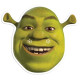 Masque en carton Paquet de 6 visages Shrek (Shrek, Fiona, Ane (x2), Bonhomme en Pain d'Epices, Le Chat Potté)