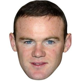 Masque en carton Paquet de 6 visages Footballeur Wayne Rooney