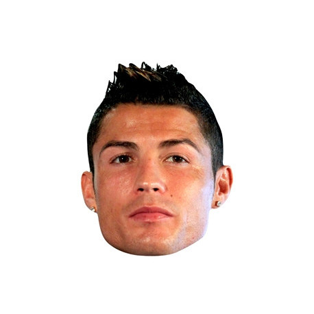 Masque en carton Paquet de 6 visages Footballeur Cristiano Ronaldo