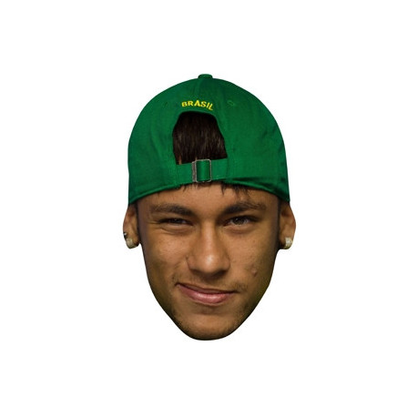 Masque en carton Paquet de 6 visages Footballeur Neymar