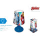 Veilleuse Marvel Avengers - Captain America et Iron Man - Bleue - 18 cm