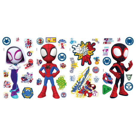 Stickers mural Amazing Spider-man et ses amis 