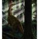 Poster géant intissé foret de dinosaure Riojasaurus - 250 x 150 cm