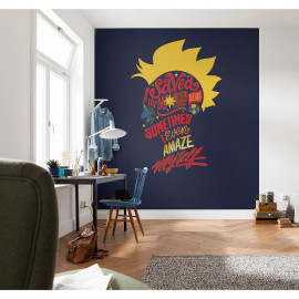 Poster géant intissé Captain Marvel Sauve le Monde - 250 x 280 cm