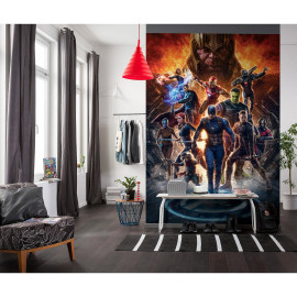 Poster géant intissé Avengers vs Thanos - 200 x 280 cm