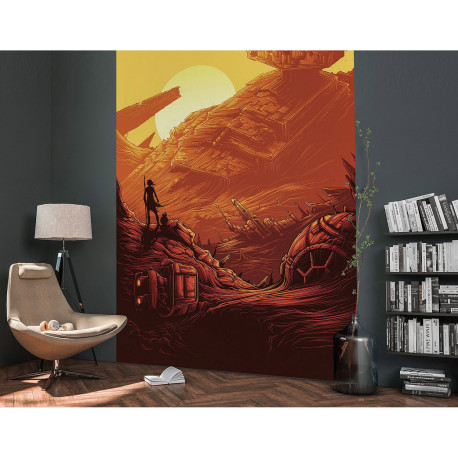 Poster géant intissé Star Wars Jakku Destructeur d'étoiles - 200 x 280 cm