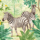 Zebres Poster géant intissé Jungle Adventure - 350 x 280 cm