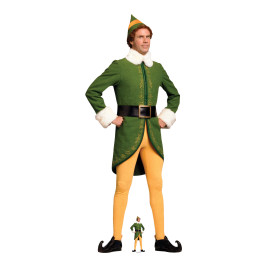 Figurine en carton film 2003 L'elfe - Will Ferrell - 188 cm bras sur les hanches