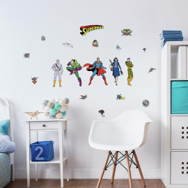 Stickers muraux Marvel Superman les personnages principaux