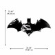 Stickers muraux repositionnables emblèmes Batman Tête de Lit avec lettres de l'alphabet