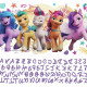 Stickers géants My Little Pony avec lettres de l’alphabet