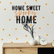 Stickers repositionnables lettres et motifs « Home Sweet Home »