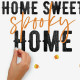 Stickers repositionnables lettres et motifs « Home Sweet Home »