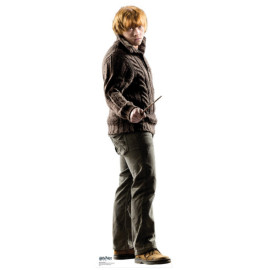 Mini Figurine en carton Ron Weasley avec baguette magique, en tenue de ville Film Harry Potter 175 CM