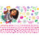 Sticker Géant Disney Encanto Mirabel et alphabet pour tête de lit repositionnable 91 x 43 cm