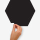 Stickers Muraux Hexagones Noirs Personnalisables à la craie et effaçables à sec
