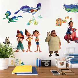 Stickers Muraux Disney Luca et ses amis