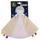 Luminou doudou herisson rose peluche lumineuse naturelle fonctionne sans pile et 25 cm