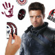 Sticker Mural géant Falcon et le Soldat de l'Hiver Marvel et stickers complémentaires