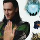 Sticker Mural Géant Loki Marvel et stickers complémentaires