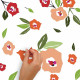 Stickers Muraux Jane Dixon ambiance florale