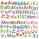 Stickers Muraux de A à Z Alphabet sous forme de Crayon