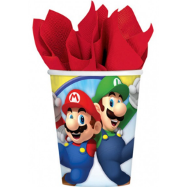 Gobelets en papier super Mario (8 pièces)