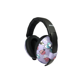 casque anti bruit - cache-oreilles bébé Bubzee violet papillon