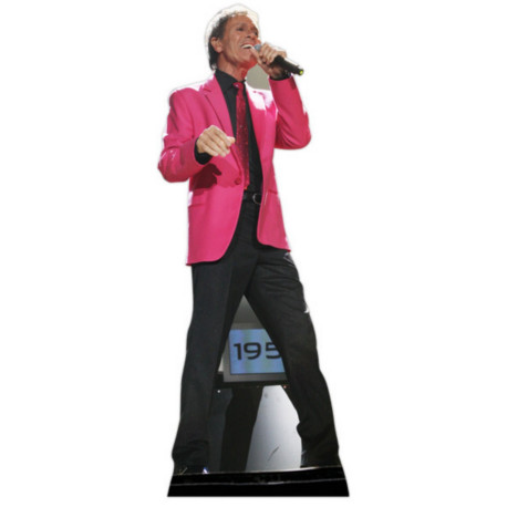 Figurine en carton taille reelle Cliff Richard - 50ème anniversaire 178cm