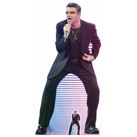 Figurine en carton taille reelle George Michael chantant 172cm