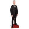 Figurine en carton Michael Fassbender costume noir 183 cm