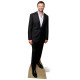 Figurine en carton Hugh Jackman costume noir 188 cm