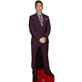 Figurine en carton taille réelle Robert Downey Jr costume violet 182cm