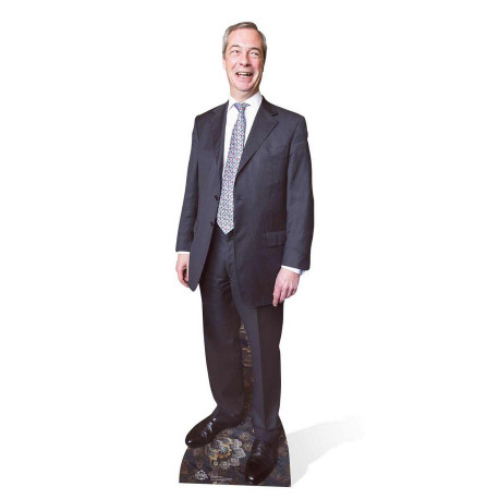 Figurine en carton taille reelle Nigel Farage 181cm