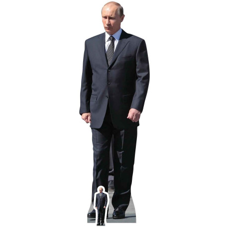 Figurine en carton taille reelle Vladimir Poutine 173cm