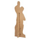 Figurine en carton taille reelle Dua Lipa Robe Blanche 173cm