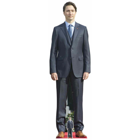 Figurine en carton taille reelle Justin Trudeau 188cm