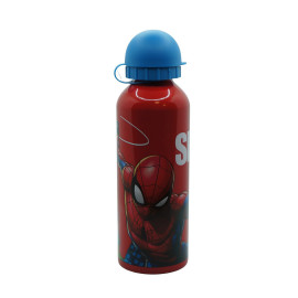 Gourde Rouge Bouchon Bleu Marvel Spiderman - 500 ml