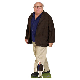 Figurine en carton taille reelle Danny DeVito Pantalon Crème Chemise Bleue Hauteur 148 cm (BebeGavroche)