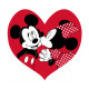 Coussin Disney Mickey forme cœur