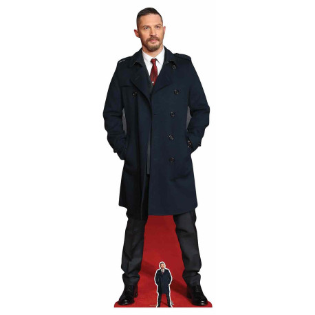 Figurine en carton taille reelle Tom Hardy long manteau noir 177cm