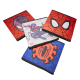Lot de 4 cubes de rangement pliables et décoratifs - Marvel Spiderman 28 cm x 28 cm