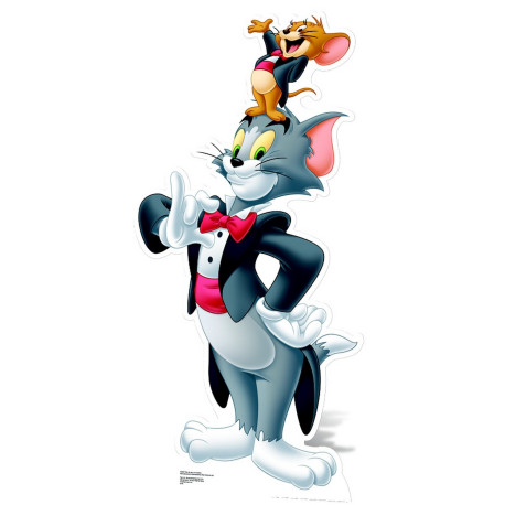Figurine en carton Tom et Jerry dans Smokings 154 cm