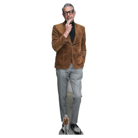 Figurine en carton Jeff Goldblum (veste marron et chassures croco) 194 cm