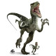 Figurine en carton JURASSIC WORLD Charlie monde Jurassic officiel (Raptor) Dinosaure 129 cm
