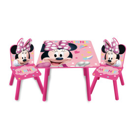 Ensemble Table + 2 chaises Disney Minnie