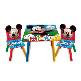 Ensemble Table + 2 chaises Disney Mickey